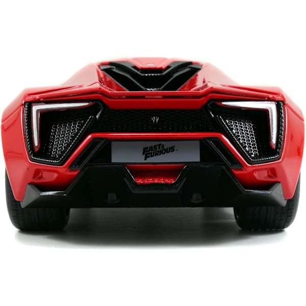 Toys Fast & Furious Lykan Hypersport 1:24 Diecast Vehicle, Rød