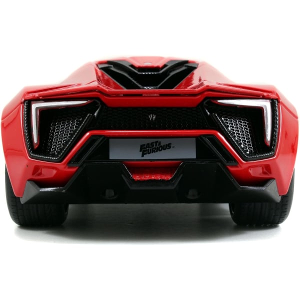 Toys Fast & Furious Lykan Hypersport 1:24 Støbt køretøj, rød