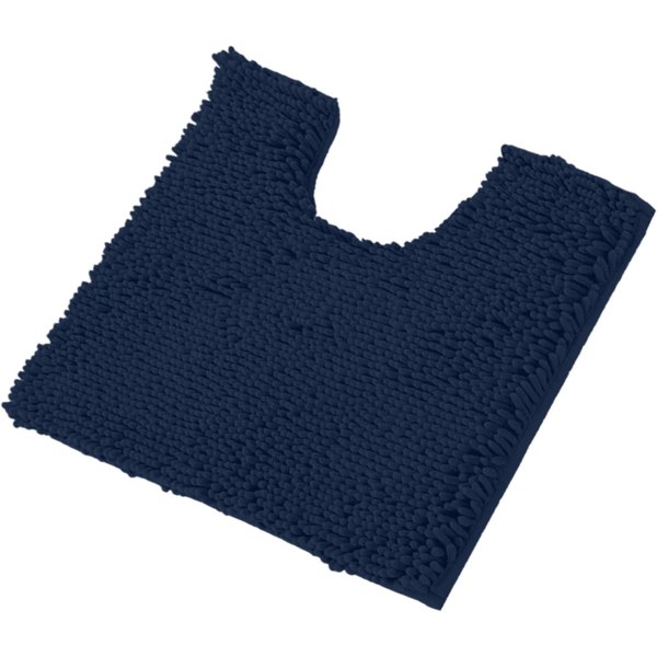 Toalettmatter u-formet - Ekstra myk plysj badematte, 1'' chenille mikrofibermateriale, superabsorberende lodden maskinvask og tørk 20 × 20\"