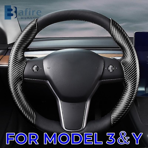 Bafire 2022 Ratdæksel til Tesla Model 3 2017-2022 Model Y -2022 Bilrat Dæksel Beskytter Skridsikker 2 stk Matte Red