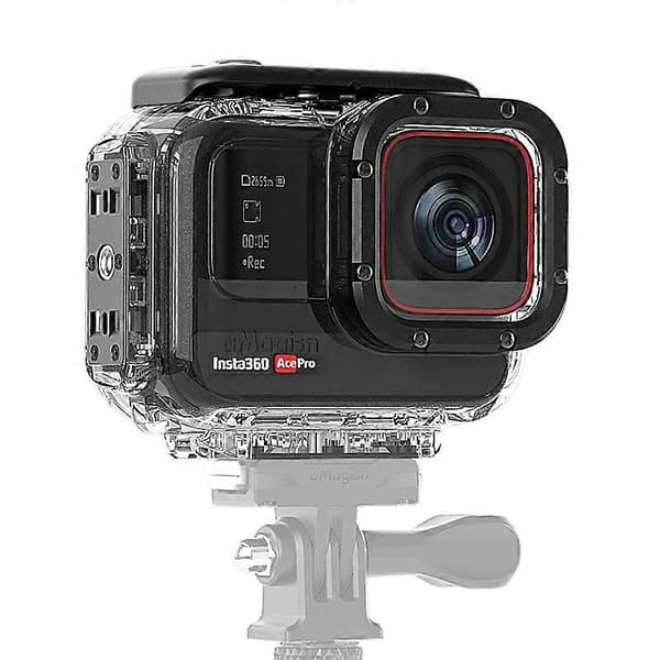 Vanntett hus for Insta360 Ace Pro, 60m perfekt for undervannsfotografering