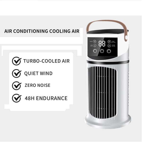 Portable Mini Air Conditioner Cooler with 9 Speeds - Personal Air Cooler for Home, Office & Camping