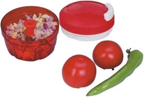 Tupperware Chef Turbo-chef Rød D158 Løkhakker og Speedy Boy Kutter