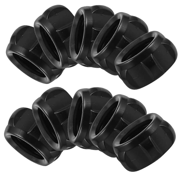 20 STK Plommemutteradapter Bilmonteringsskrueholder Kit for Trådløs Lader Tilbehør – Stilig og Solid Telefonholder Mutter for Ventilasjonsmontering 3.00X3.00X1.40CM Black