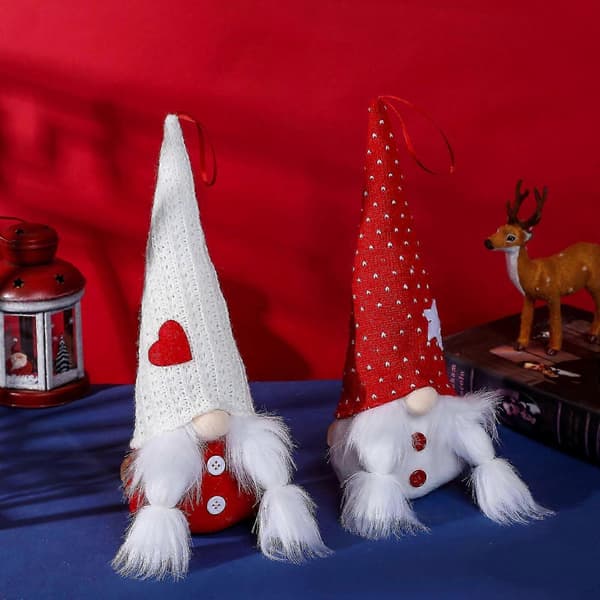 Utsøkte lysende nissepynt Juletrepynt Julenissepynt med lys Julefestdekorasjoner