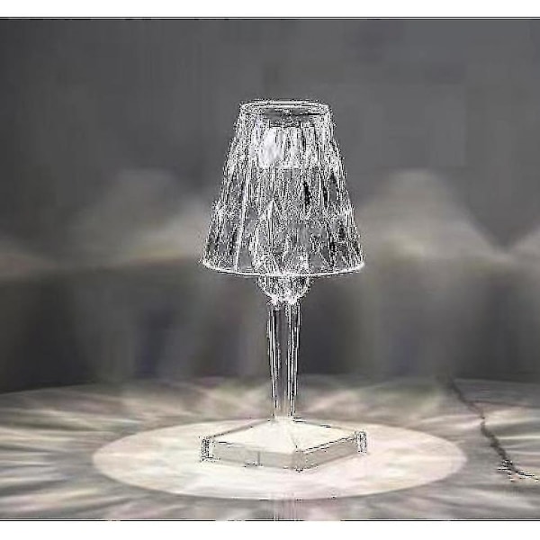 Italiensk Design Kartell Akryl Natlampe Bordlampe