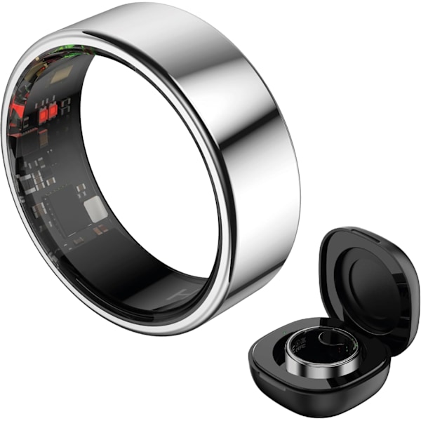 Smart Ring (Silver, 8/9/10/11/12 Extra Large) silver No. 12/25 inches