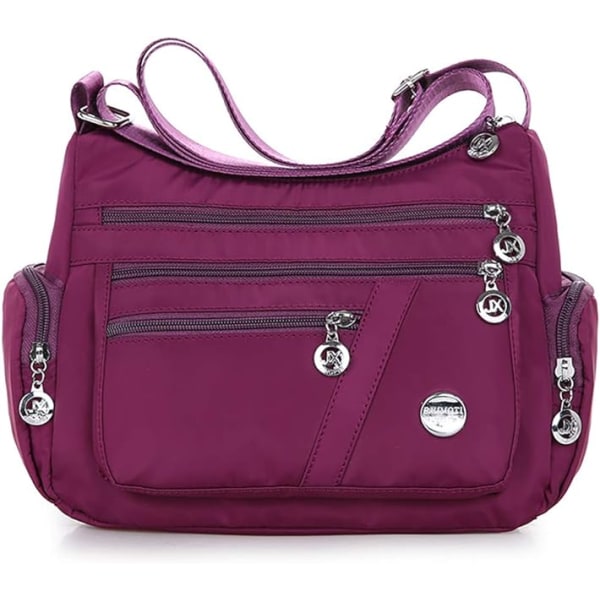 Crossbody-väskor för kvinnor Casual handväskor & axelväskor Nylon tygväska Lätt vattentät Messenger Bag Stöldväska