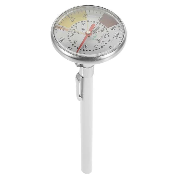 Termometer Kaffe Mælk Termometer til Kaffe Espresso Cappuccino Hjemmebrug Sølv 14.0X5.0X5.0CM 1Sæt