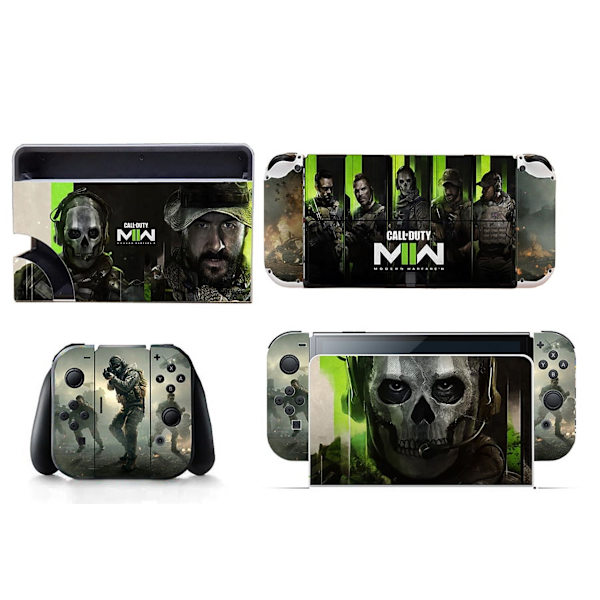 Sopii Switch OLED -tarroille, Call Of Duty，pölytiivis, naarmuuntumaton ja värikäs tarra（COD18） Style01