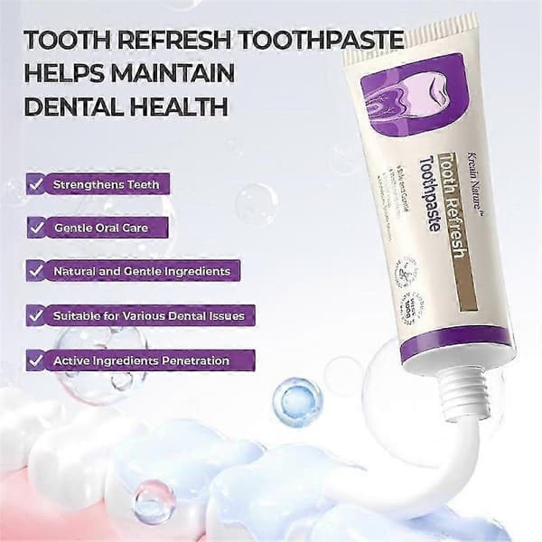 1-5 stk Nature Tooth Refresh Tannkrem, Hydroxyapatite Tannkrem for Sensitive Tenner 4