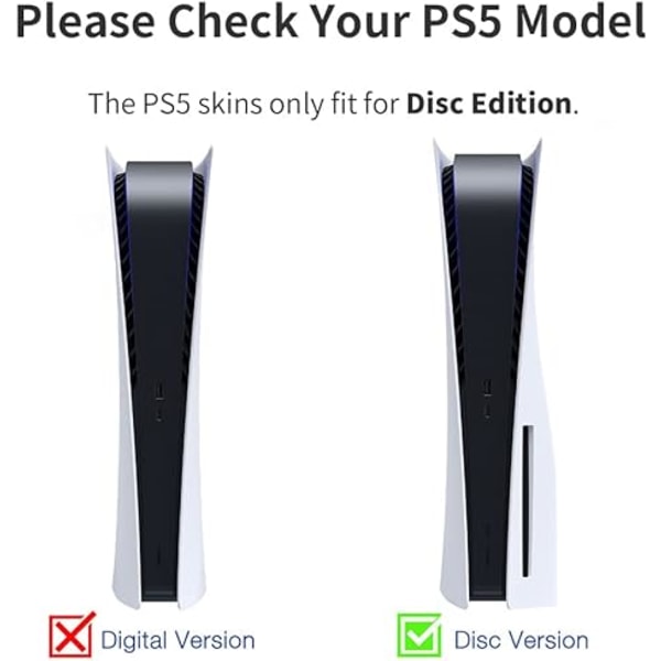 PS5 optisk enhetsversion klistermärke, cool PS5 hud, kontroller handtag, för PS5 konsol och kontroller, bedårande klistermärke, söt hud, tecknad anime, Lilo Stitch Pattern04