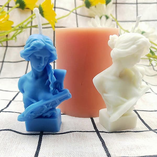 3D Klaverpige Silikoneform DIY Lysfremstilling Aromaterapi Lysforme Håndlavet Sæbe Gipsform Kage Chokolade Dekoration