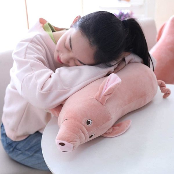 Sød tegneseriegris plyslegetøj udstoppet blødt dyr gris dukke til børns gave børnelegetøj Piggy Kawaii gave til piger (15,7 tommer)