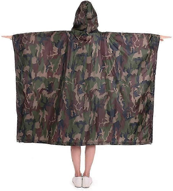 Regnponcho, regnrock, vattentätt campingtält, presenning, regnskydd