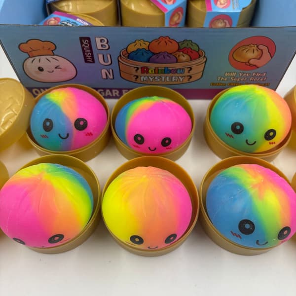 Dumpling Squishy med dampkoger-design, blødt hurtigt-rebound stresslegetøj, sensorisk fidget-legetøj til afslapning og angstlindring, 1 stk. tilfældig