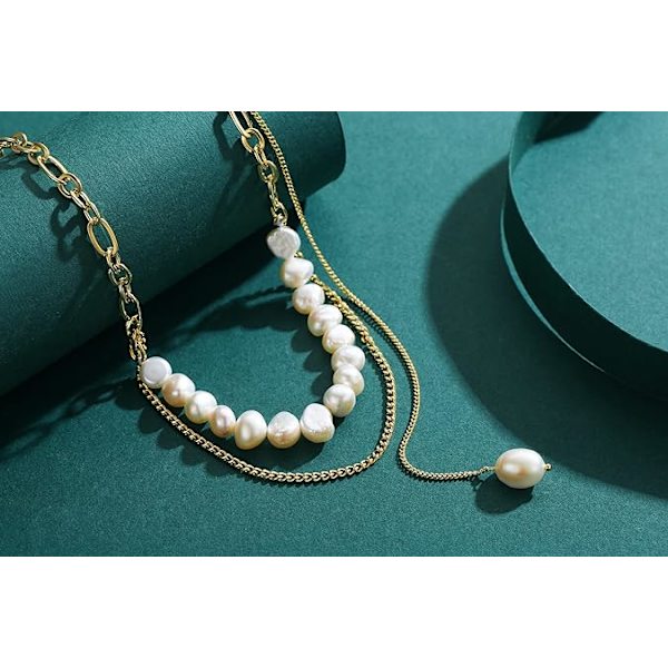 Halskæder til kvinder Perlehalskæder til kvinder Fashion Vedhæng Halskæde Trendy Choker Kæde Halskæde
