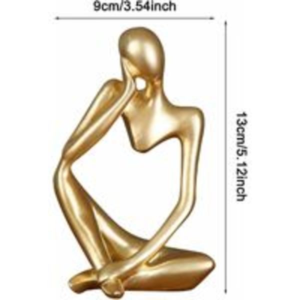 Tænkeren Statue, Resin Tænker Abstrakt Skulptur Statue Moderne Karakter Figurer Hjem Indretning Kontor Desktop Ornament Fødselsdagsgaver
