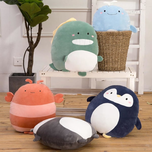 Pingvin Plys Pude, 16 tommer Kawaii Pingvin Plysdyr Legetøj Sød Pingvin Plysdyr Dyrepuder Gaver til Drenge og Piger