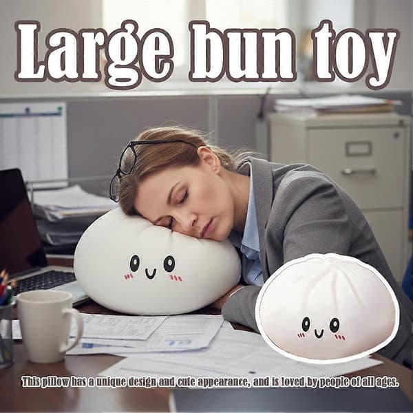 Jumbo Stressball 9,8 Tommer Dumplingformet Klemmeleke for Angstlindring og Sensorisk Lek