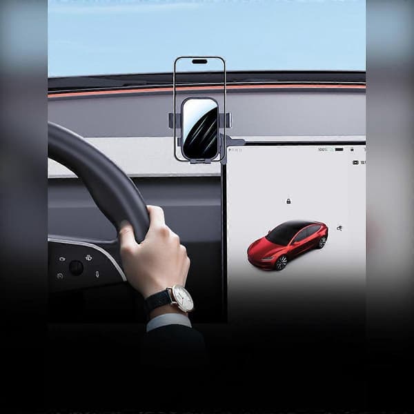 Car Phone Holder Compatible with Tesla Model 3 (Updated M) 360° Rotation, 270° Tilt, Ex