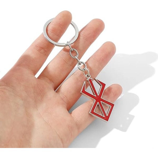 2 avaimenperää Brand Sacrifice Logo Blood Red Pendant Keychain, Red