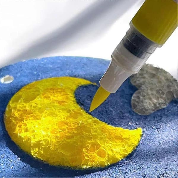 DIY Barn Magic Puffy Paint med ritpennor med staffli Magic Texture Painting Kit 3D Magic Foam Texture Painting
