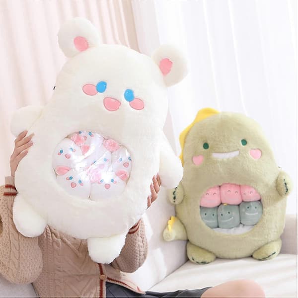 Cute Plush Toy Doll Pillow Stuffed Animal Set Creative Kids Toy (Rabbit)
