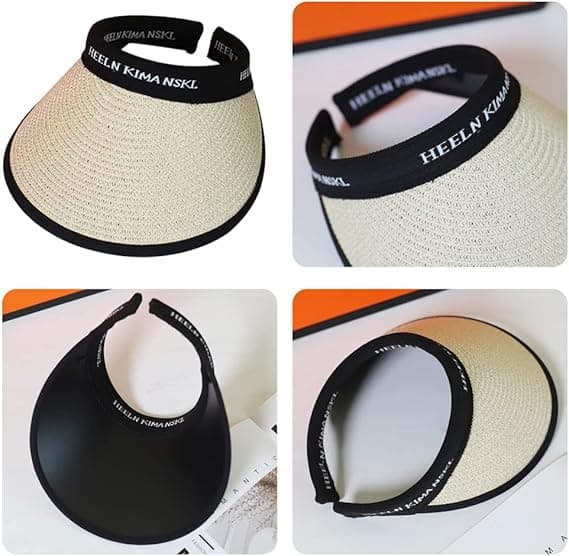 Clip On Visor Solhat Voksen Bred Skygge Clip On Hovedkappe Visir Til Kvinder Brown