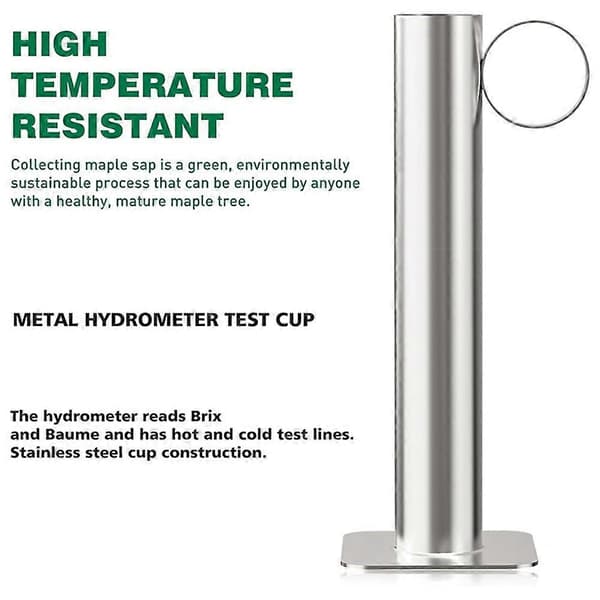 Lønnesirup Hydrometer Testkoppsett, Hydrometer for Lønnesirup Produksjon, Lønnesirup Hydrometer Sett, Lønnesirup Utstyr