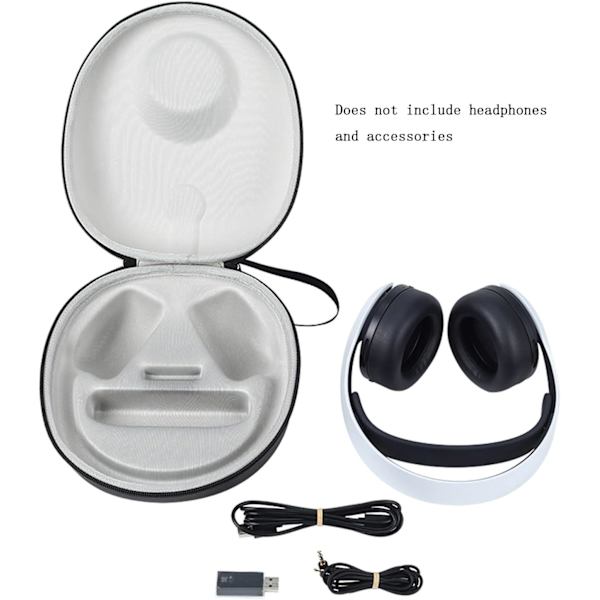 Hörlursfodral för PlayStation 5 PULSE 3D trådlöst headset, PlayStation 5 3D hörlurstillbehör Vattentät bärbar hård skal förvaringslåda