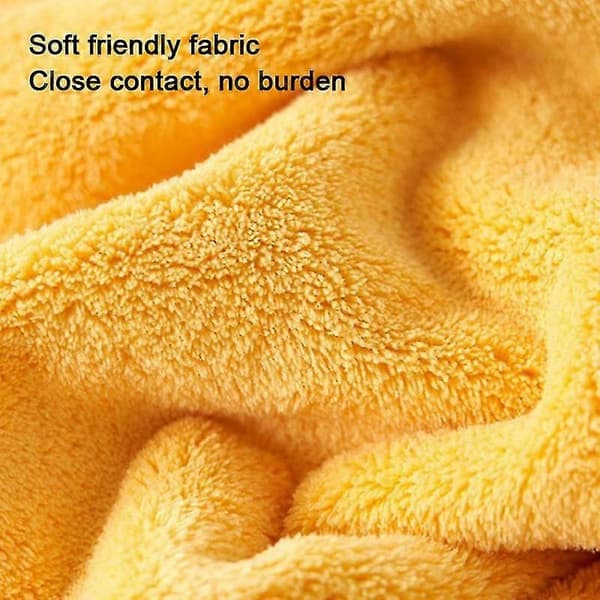 60x120cm Hettebadehåndkle Svært absorberende barnebadehåndkle Mykt babyteppe - Yellow Multicolor