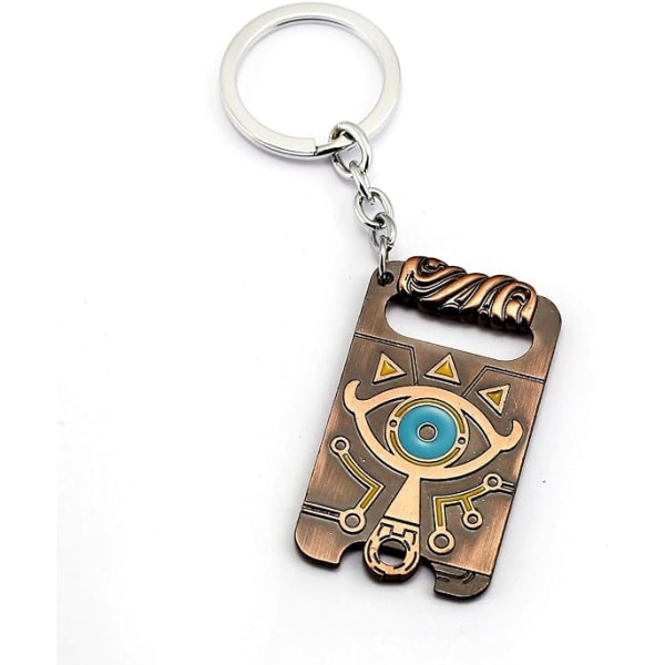 Zelda nøkkelring i metallskilt Zelda Breath of the Wild nøkkelring Zelda skilt skjold nøkkelholder