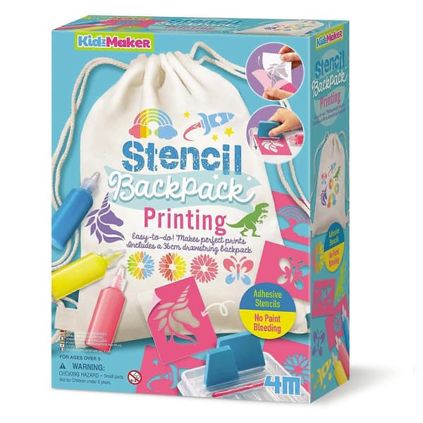 Kidzmaker Gør-det-selv Sæt Stencil Rygsæk Tryk