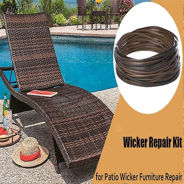 Rattan Reparationssæt Møbelreparationsmateriale til Møbelrestaurering, Gør-det-selv-projekter, Moderne Design, Rørflet Hvid White