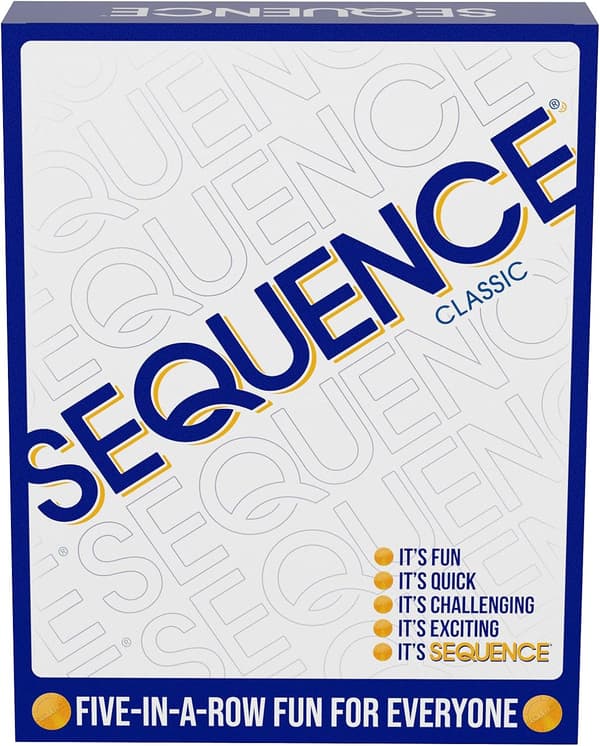 Sequence - Original Sequence Game with Parallel Panels, Cards and Chips (Packaging May Vary) White, 10.3 x 8.1 x 2.3 inches (approx. 26.2 x 20.6 x 5.9 cm)