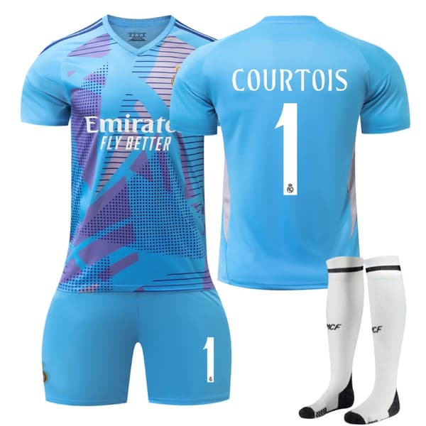 Xbi- 2425 Real Madrid Blå Fodboldtrøje Trøje 1 COURTOIS #M