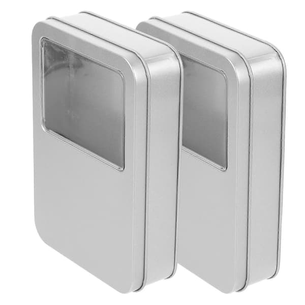 Silver Tvållåda för Resor 2-pack med Lock för Tvålförvaring