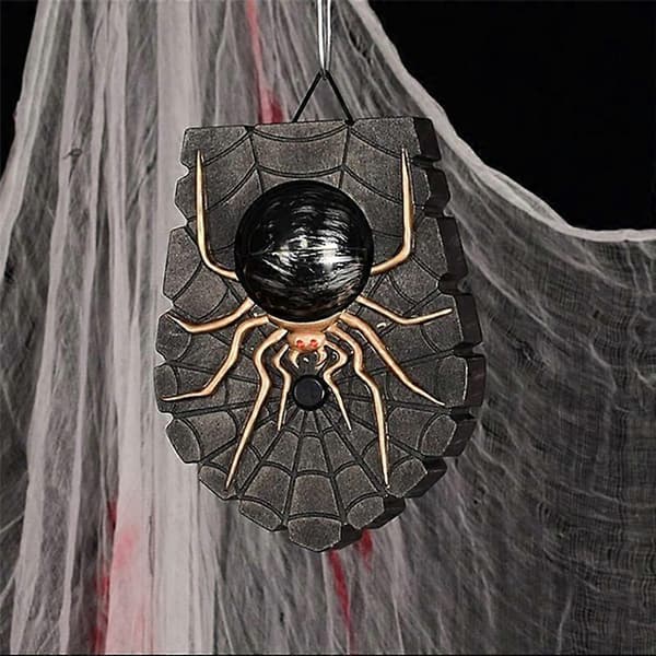 Halloween Dörrklocka Spindeldörrklocka Spöklik Dekoration A Som visas