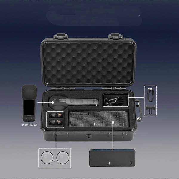 Portable Safety Box for INSTA360 X5 Shockproof and Waterproof Storage Case