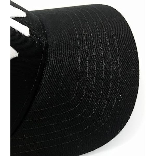 Mænd Kvinder Mode Voksen Justerbar Baseball Cap 100% Bomuld Hat Komfort Pasform Unisex Beklædning Vasket Selvfabriksstrop Regelmæssig Afslappet Pasform Sort