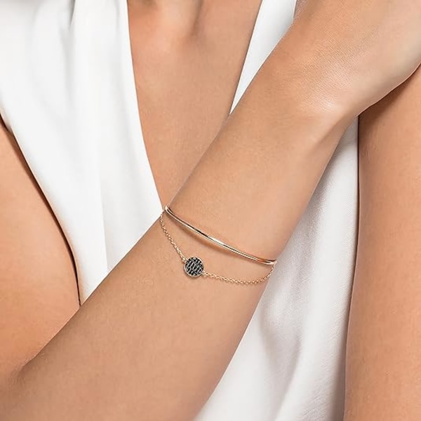 Ginger Halskjede, Øredobber og Armbånd Smykkesamling, Klare Krystaller, Grå Krystaller, Blå Krystaller