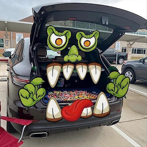 Trunk or Treat Bilpyntsett for SUV, Garasjeportdekorasjoner