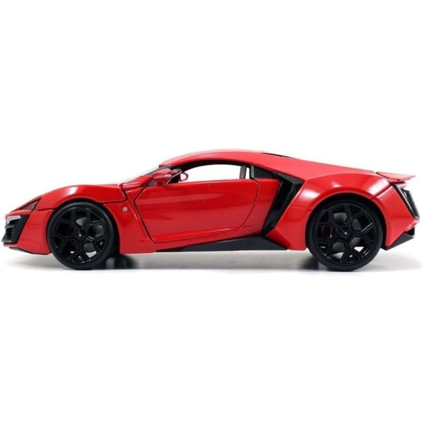 Toys Fast & Furious Lykan Hypersport 1:24 Diecast Vehicle, Rød