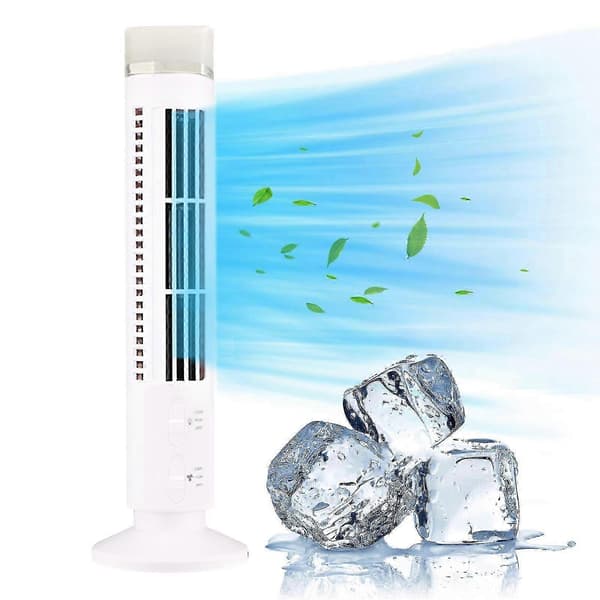 Tårnventilator LED Bladeless Fan 2025 Fri storlek Vit