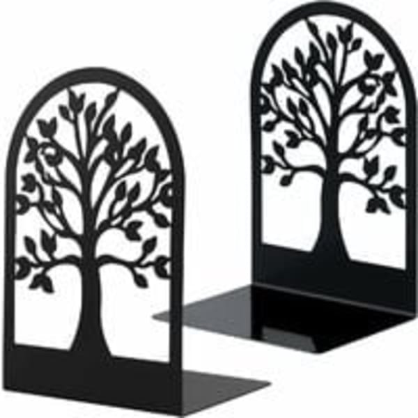 Metallbokstöd för böcker, reptåliga bokstöd för kontor, skola och hem, bokavdelare, CD-skivor, filhållare för skrivbord (1 par)