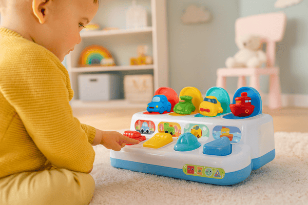 Interactive Educational Toy with Pop-Up Vehicles, 18+ Months 535