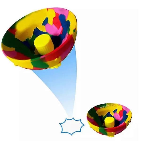 1/4 st barn studsskålar studskulor leksaker hoppande gyroskålar snurrande fidgetleksaker 4pcs
