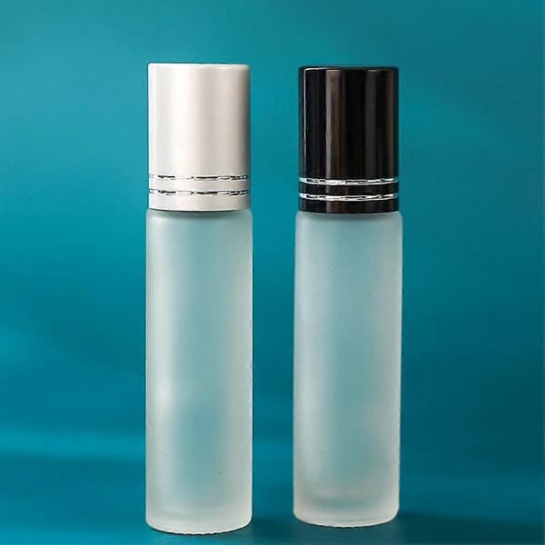 10 st 5 ml roll-on-flaska liten kosmetisk förpackning parfymflaskor flytande behållare roll-on-flaska för resor silver Silver