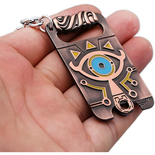 Zelda nøkkelring i metallskilt Zelda Breath of the Wild nøkkelring Zelda skilt skjold nøkkelholder